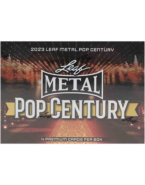 2023 leaf metal pop century hobby box|leaf metal pop century checklist.